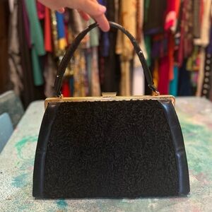 Rare Mid Century Persian Lamb Purse